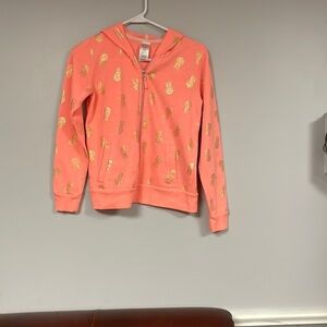 ❤️ Super Cute WONDER NATION Apricot color with gold  Zip Up Hoodie, L 10-12❤️